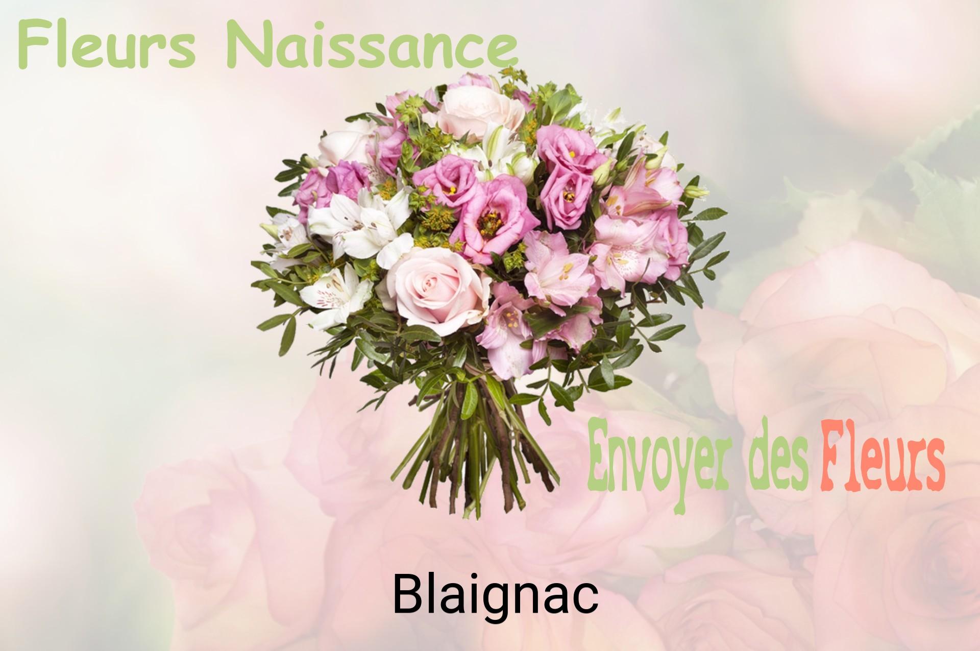 Bouquet de fleurs de naissance livré à Blaignac